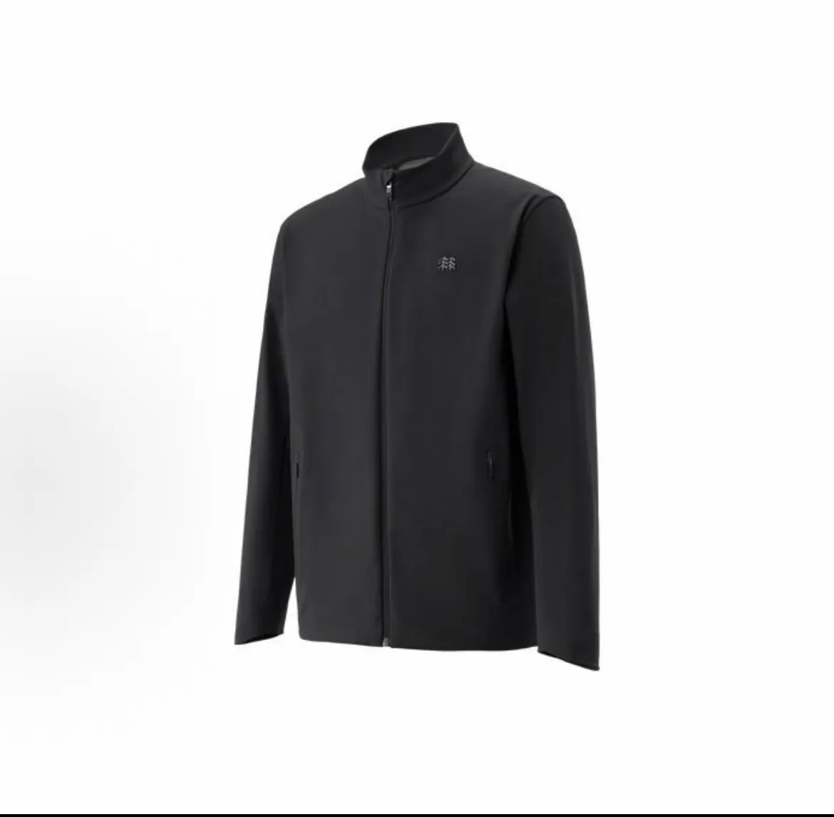 Upper body material picture KOLON SPORT/Kelon 26Fw stand-up collar waterproof and windproof Breathable soft shell jacket (black)